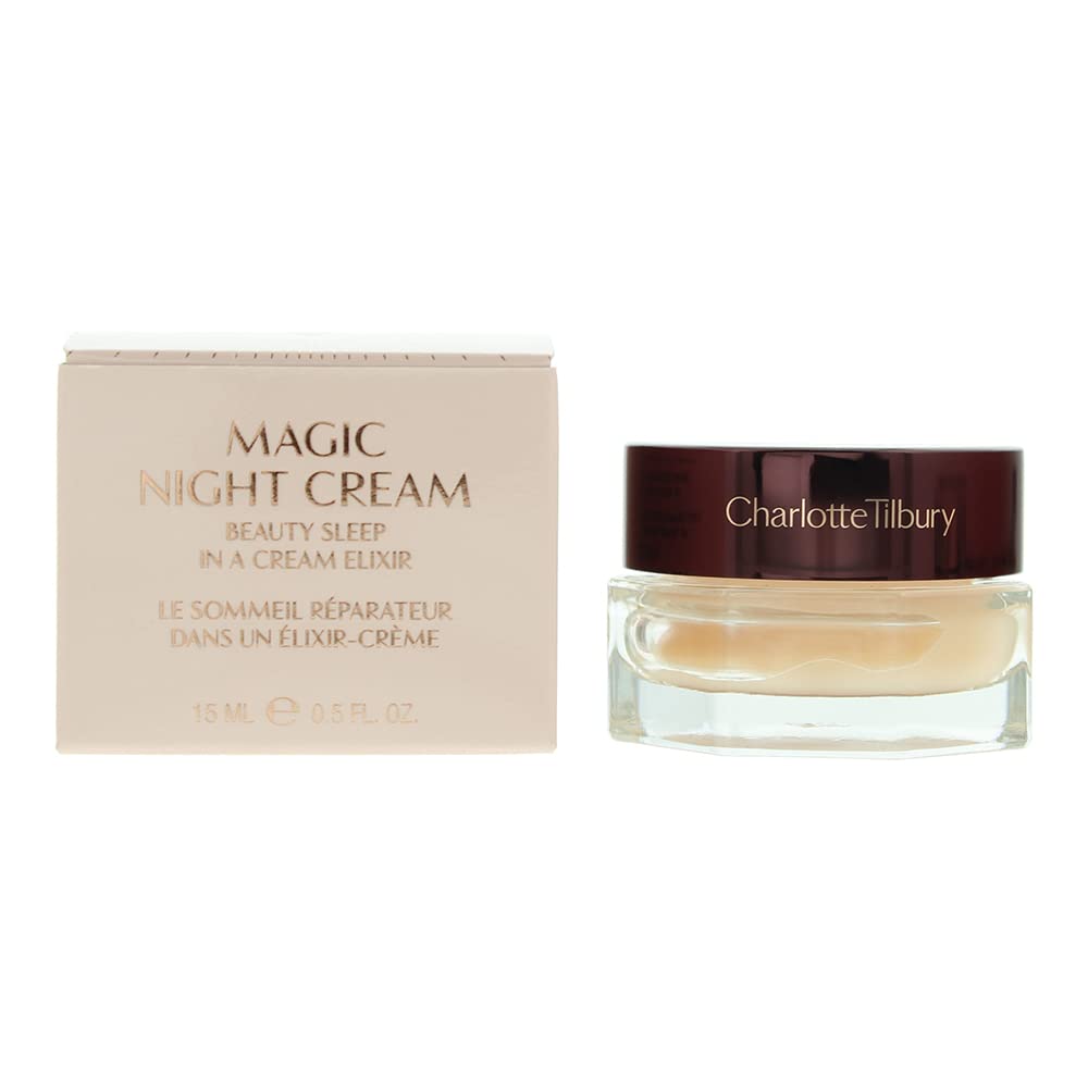 Charlotte Tilbury Magic Night Cream Moisturizer With Retinol Mini Size 0.5 Oz / 15 Ml : Beauty & Personal Care