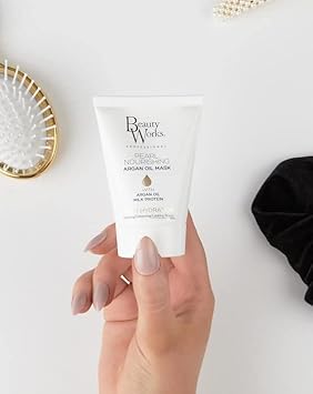 Beauty Works Pearl Nourishing Argan Oil Mask 50Ml Milk Protein Deep Conditioning Treatment