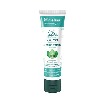 Himalaya Botanique Kids Toothpaste, Cool Mint, Fights Plaque, Fluoride Free, Gentle, No Artificial Colors, Sls Free, Gluten Free, Cruelty Free, Vegan, Foaming, 4 Oz, 1 Pack…