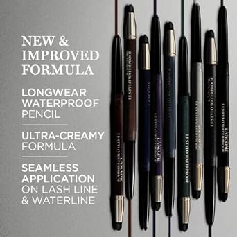 Lancôme Le Stylo Waterproof Eyeliner Pencil - Creamy & Highly Pigmented - Seamless Blending & Smudging - 07 Minuit Illusion : Beauty & Personal Care