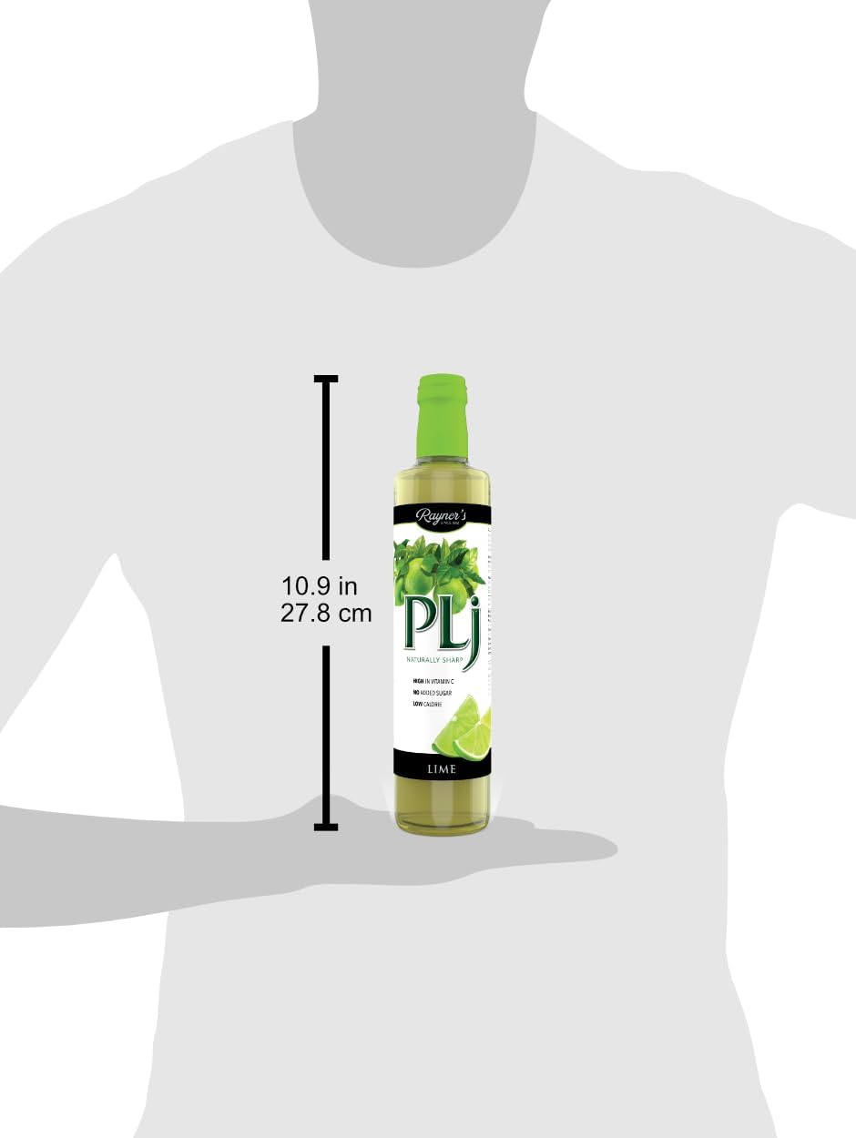 Rayner'S Plj Lime Juice, 6 X 500 Ml – Made With Real Limes, No Artificial Additives, No Added Sugar