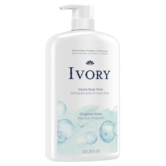 Ivory Mild & Gentle Body Wash, Original Scent, 35Oz