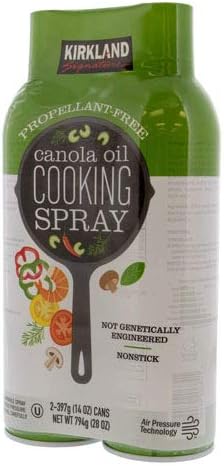 Kirkland Signature Canola Oil Cooking Spray Propellant Free - Pack Of 2 X 397G