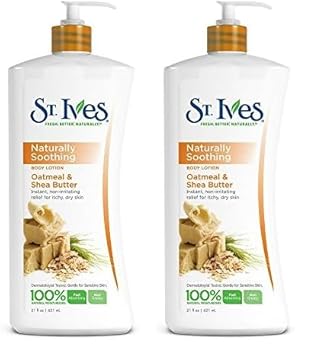 St. Ives Nourish & Soothe, Oatmeal & Shea Butter Body Lotion 21 Fl Oz : Beauty & Personal Care