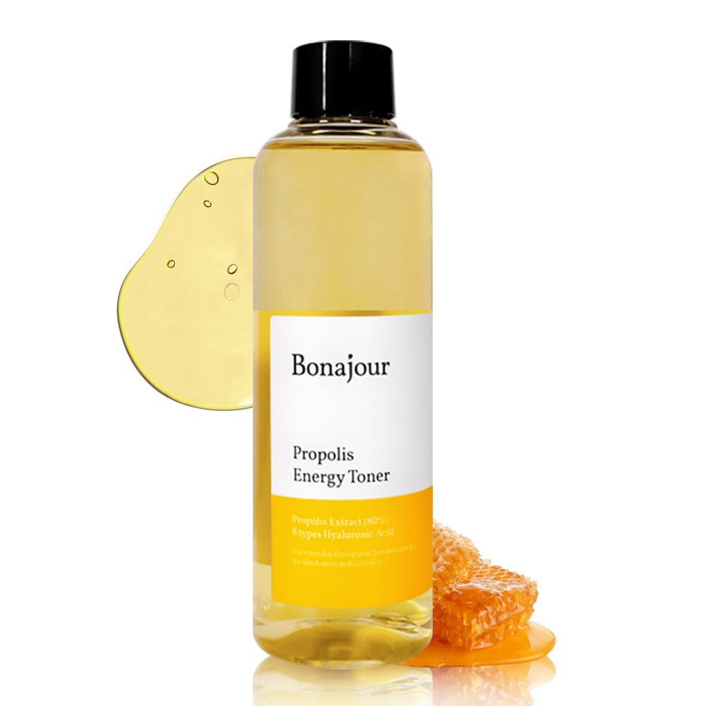 Bonajour Propolis Natural Facial Moisturizing Energy Toner - Strengthening Skin Barrier & Soothing For Acne And Sensitive Skin