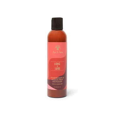 As I Am Long And Luxe Groyogurt Leave-In Conditioner - 8 Ounce - With Yogurt, Pomegranate, & Passion Fruit - Moisturizes & Hydrates Curls