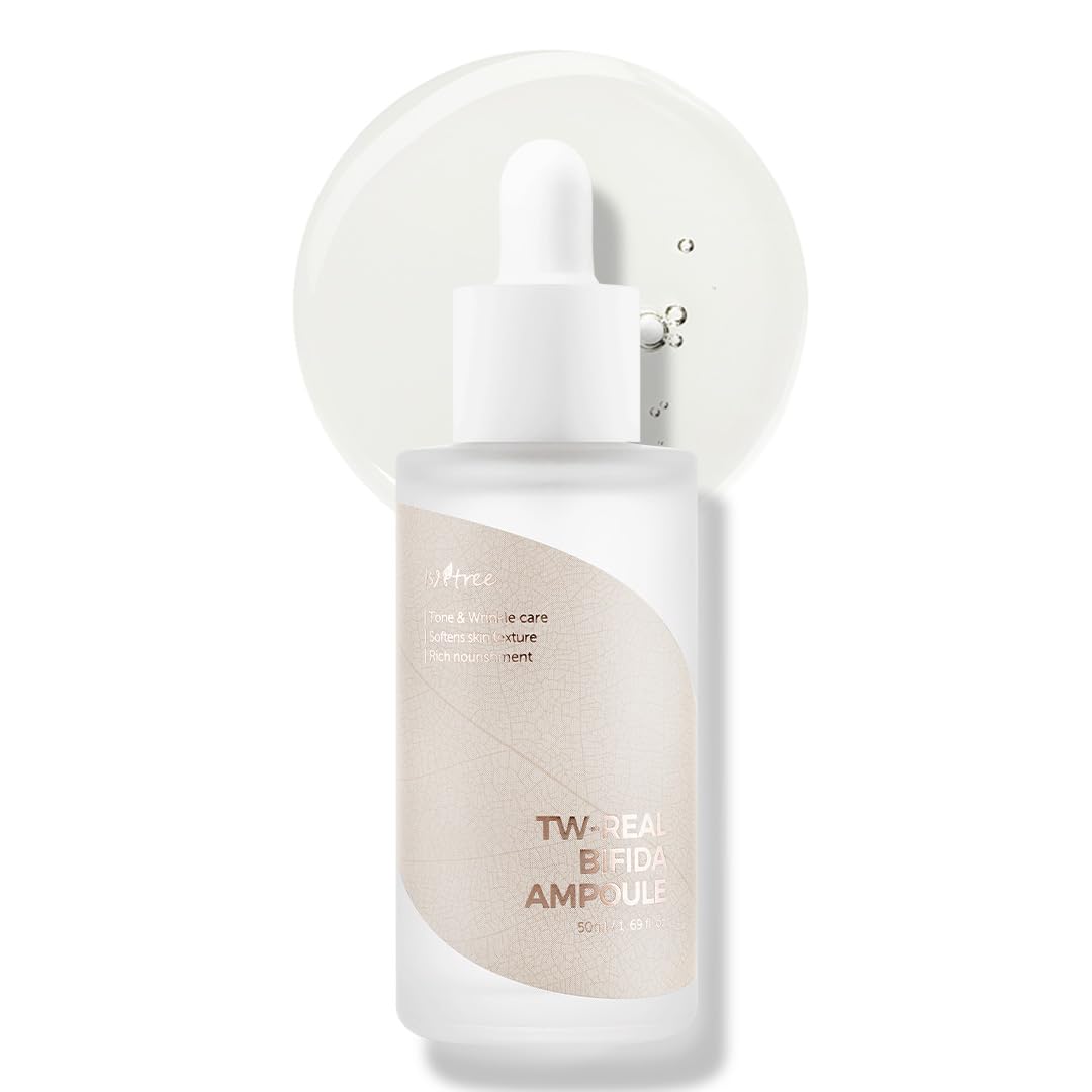 Isntree Tw-Real Bifida Ampoule 50Ml 1.69 Fl.Oz | Skin Elasticity Care | Softens Skin Texture | Tone & Wrinkle Care | Rich Nourishment