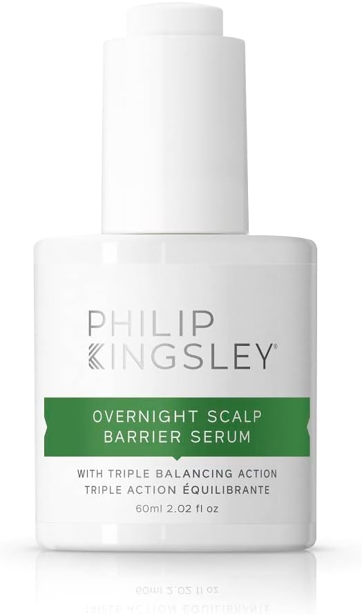 Philip Kingsley | Overnight Hydrating Hair Scalp Barrier Serum | Hydration Treatment For Dry, Itchy, Flaky, Oily Scalps | Triple Balancing Action, Scalp Care Products With Aloe Vera | 60Ml