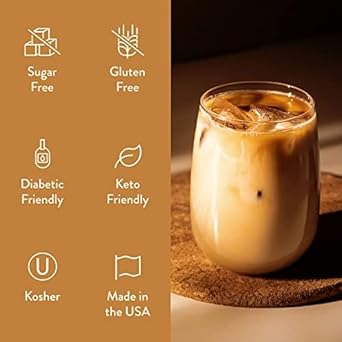 Jordan'S Skinny Syrups Sugar Free Coffee Syrup, Vanilla Flavor Drink Mix, Zero Calorie Flavoring For Chai Latte, Protein Shake, Food And More, Gluten Free, Keto Friendly, 25.4 Fl Oz, (Pack Of 6)