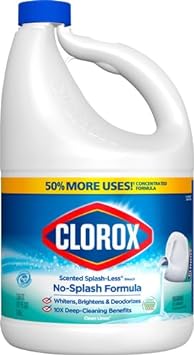 Clorox Bleach Liquid Splash-Less Clean Linen Concentrated, 117 Fl Oz