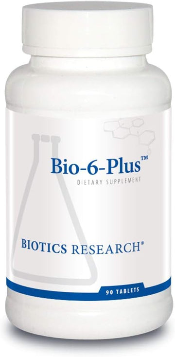 Biotics Research Bio 6 Plus Digestive Support, Supports Pancreatic Function, 50,000 Nf Units Amylase, 9,300 Nf Units Lipase, 50,000 Nf Units Protease, Pancreatic And Digestive Enzymes 90 Tabs