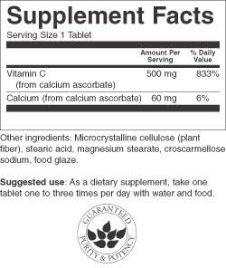 Swanson Buffered Vitamin C 500 Milligrams 250 Tabs : Health & Household