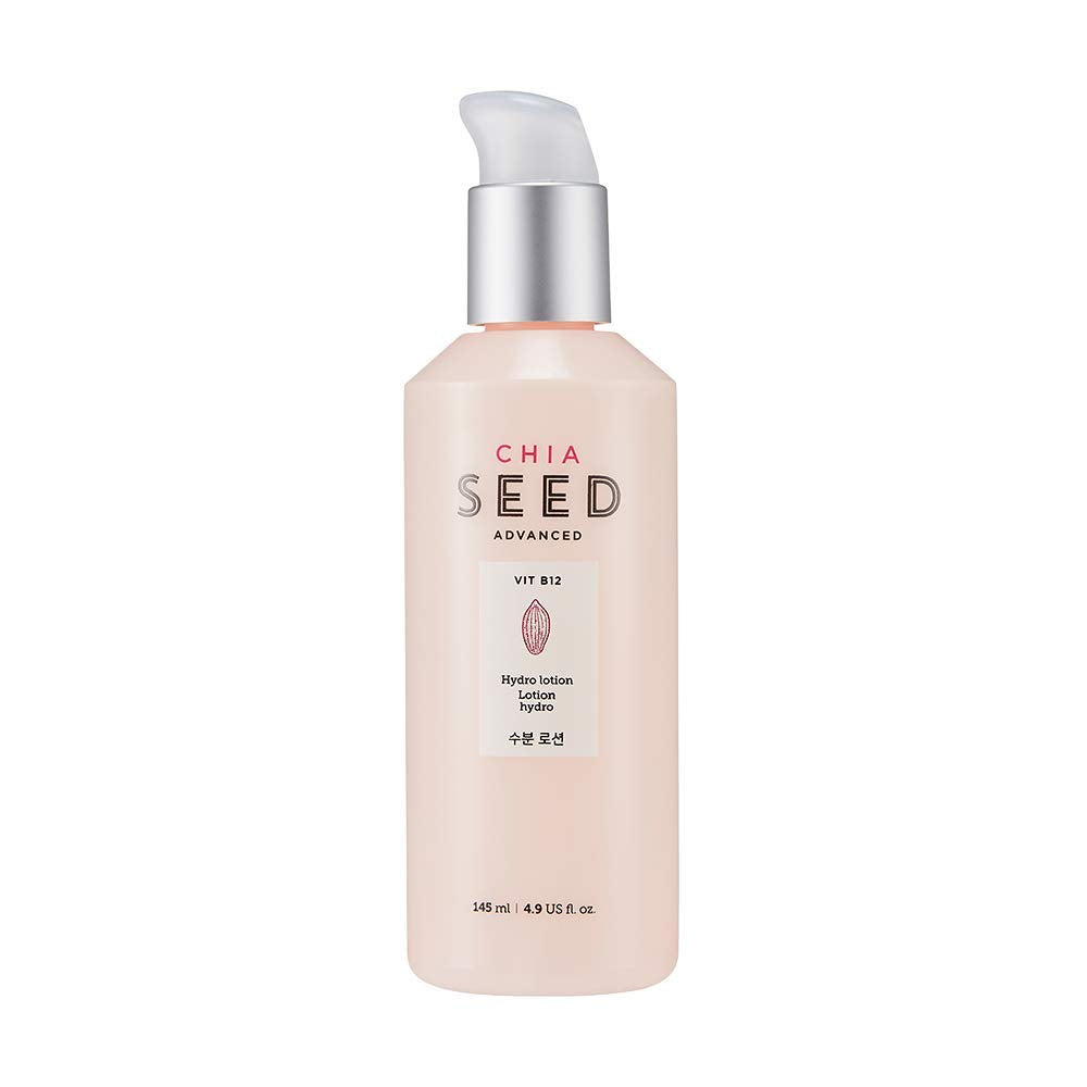 The Face Shop Chia Seed Hydro Lotion | Soft Hydrating Lotion For Skin Moisturizing & Nourishing Without Sticky Residue | Formulated For Intense, Upgraded & Hydrating Care, 4.9 Fl Oz