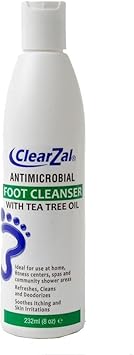 ClearZal Foot Cleanser - Antifungal and Antimicrobial Foot Wash - Kills Fungus and Bacteria - 232ml : Amazon.co.uk: Health & Personal Care