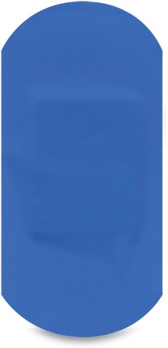 Dependaplast Food Area Blue Plasters With High Visibility And Metal Detection Properties, Easily Detectable, Individually Wrapped 4 cm x 2 cm, Blue (Pack of 100) : Amazon.co.uk: Health & Personal Care