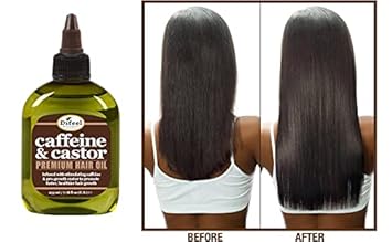 Difeel Caffeine & Castor Premium Hair Oil for Faster Hair Growth 7.1 oz. : Beauty & Personal Care