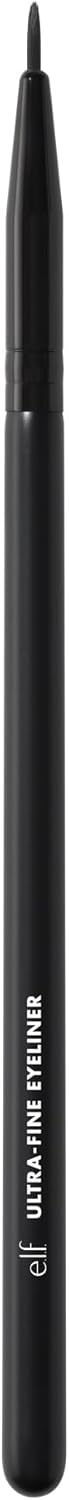 E.L.F. Ultra-Fine Eyeliner Brush, Pointed Tip For Creating Clean, Crisp Eye Make-Up Looks, Use With Liquid, Cream & Kohl Formulas, Vegan & Cruelty-Free