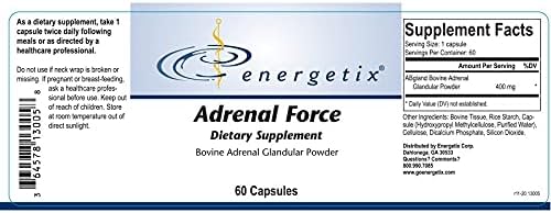 Energetix Adrenal Force 60 Capsules : Health & Household