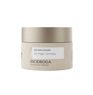 Biodroga Bioscience Institute - Golden Caviar 24H Care Rich 50 Ml - Luxurious Skin Care From The Black Forest For Dry And Demanding Skin - Nourishing, Moisturising Skin Care