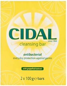Cidal Antibacterial Soap With Grapefruit Extract - 2 X 100G Bars