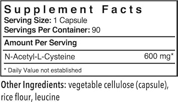 Patient One Nac (N-Acetyl Cysteine) 600 Mg | Supplement To Support Immune, Respiratory And Liver Health* | 90 Capsules