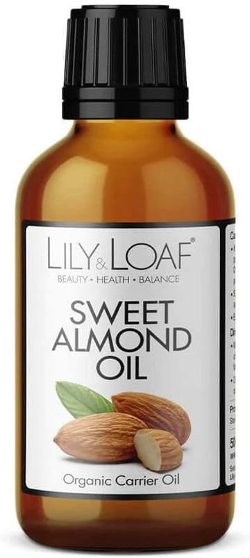 Lily & Loaf Sweet Almond Organic Carrier Oil | 100% Pure & Natural | 50Ml