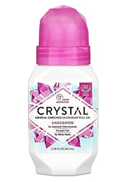 CRYSTAL Deodorant - Mineral Roll on Vegan Deodorant for Women and Men, Unscented - 2.25 fl. oz. (3 Pack) (Packaging May Vary) : Beauty & Personal Care
