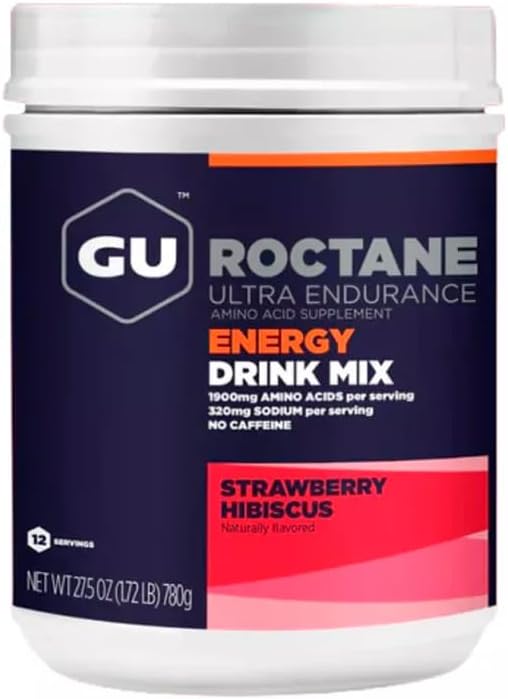 Gu Energy Roctane Ultra Endurance Energy Drink Mix, Strawberry Hibiscu
