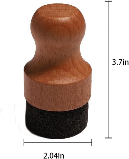 Mineral Oil & Wax Applicator for Round Wood Cutting Board, Butcher Blocks, Bamboo, and Utensils