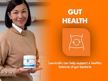 Monolaurin Supplement for Immune Support - Gut Health - High Potency Monolaurin Pellets, 3000mg per Serving- 227g per 8oz Jar