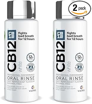 Cb12 White Mouthwash, Whiter Teeth After 2 Weeks, Pleasant Breath For 12 Hours, 250 Ml (Pack Of 2)