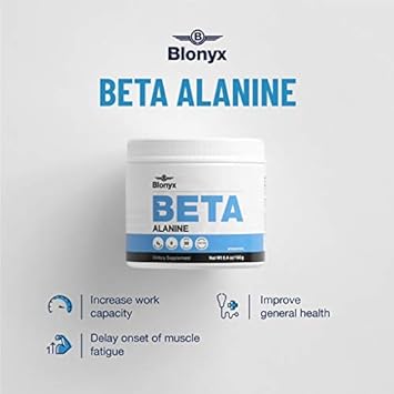 Blonyx Beta-Alanine Supplement - Enhances Muscular Endurance & Work Ca