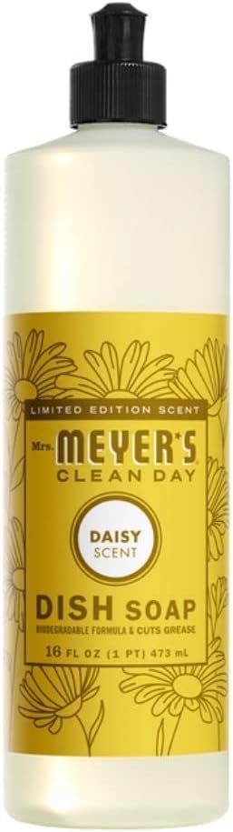 Mrs. Meyer's Kitchen Set, Dish Soap, Hand Soap, and Multi-Surface Cleaner, 3 CT (Daisy)