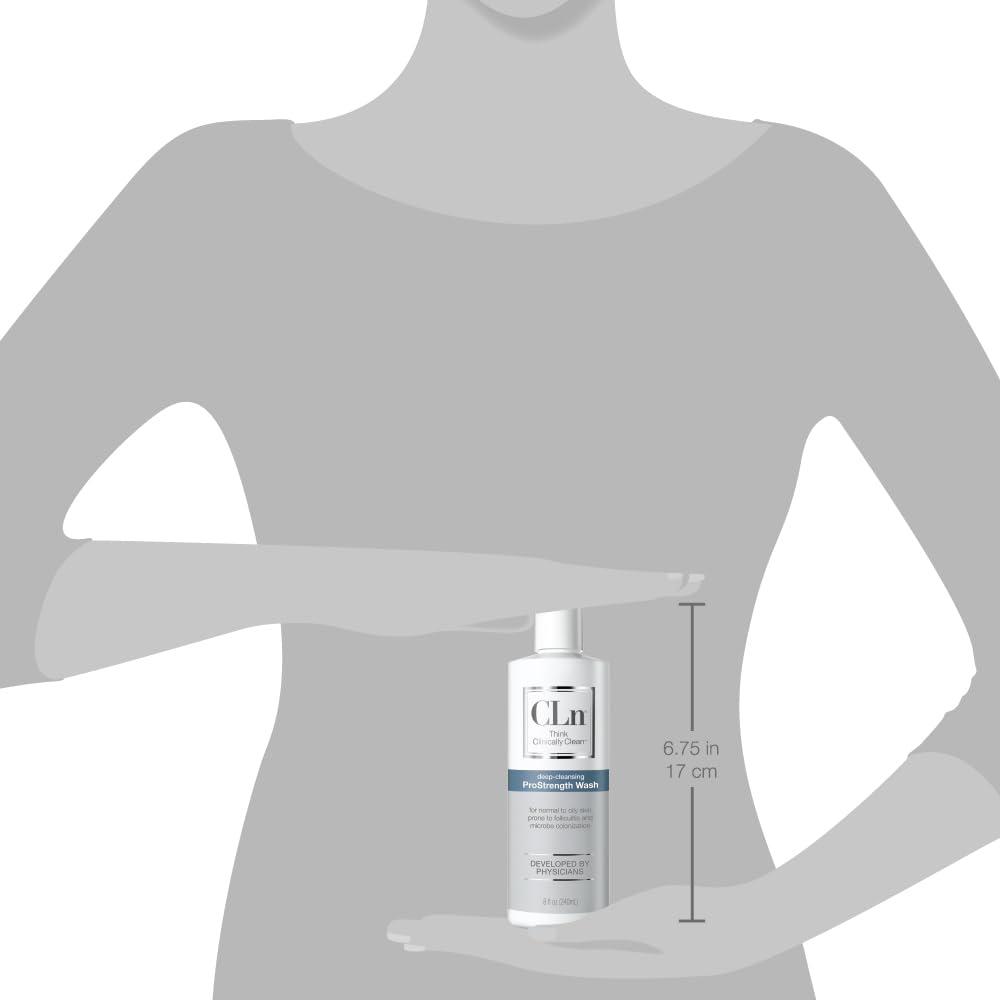 Cln® Prostrength Wash - Ph-Balanced And Formulated For Daily Use With Salicylic Acid To Cleanse And Exfoliate Normal To Oily Skin For Men And Women With Body Odor, 8 Fl Oz. : Beauty & Personal Care