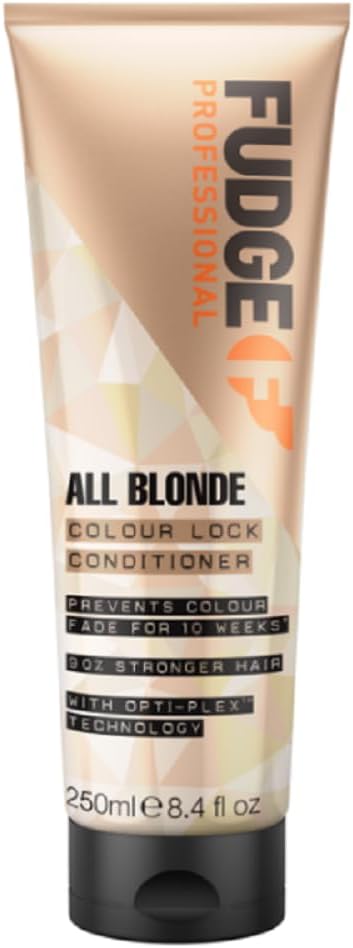 Fudge Professional All Blonde Colour Lock Conditioner, Blonde Colour Protection, Bond Repair Technology, 250 Ml
