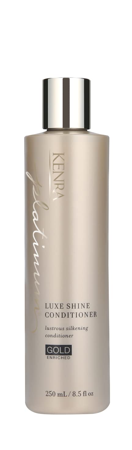 Kenra Platinum Luxe Shine Conditioner | Gold Enriched | Rich, Shine-Enhancing Daily Conditioner | Revitalies For Improved Manageability & Smoothness | All Hair Types | 8.5 Fl. Oz