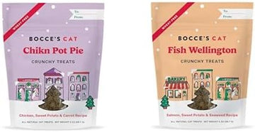 Bocce's Bakery Seasonal, Holiday Treat Bundle for Cats - All-Natural, Limited Ingredient Treats, Made in The USA, Inspired by Christmas : Pet Supplies