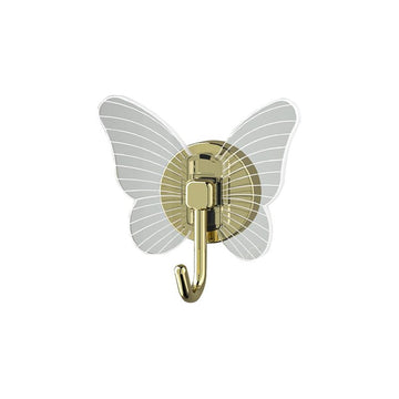 Butterfly Hook, Wall Hooks for Hanging Strong, Wall Hooks for Hanging Photo Frames, Clocks, etc. Bathroom Hooks, Decorative Wall Hooks (Packof4)
