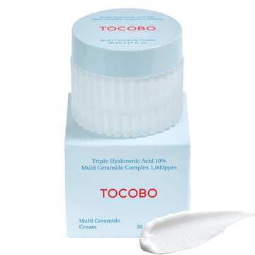 Tocobo Multi Ceramide Cream 1.7 Fl Oz / 50Ml | Moisture Cream, Ceramide Moisturizer, Korean Skin Care, Natural Ingredients, Sensitive Skin | Cruelty Free, Korean Vegan Cream