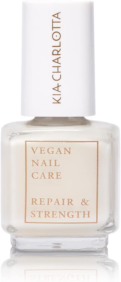 Kia-Charlotta, Repair & Strength (Nail Hardener), Up To 87% Natural, 100% Vegan, Low Harmful Substances, Made In Germany, Premium Quality, 11 Ml