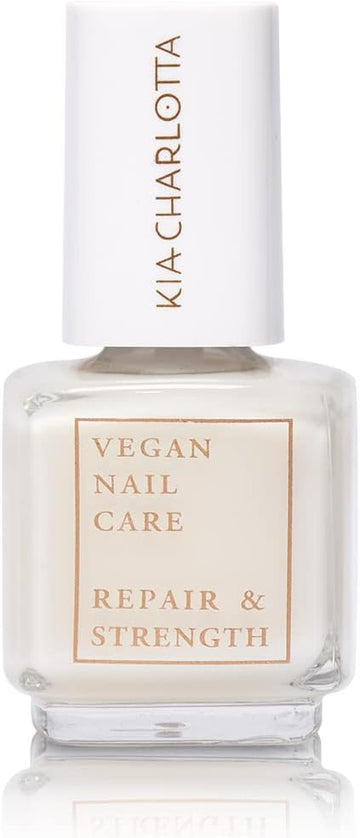Kia-Charlotta, Repair & Strength (Nail Hardener), Up To 87% Natural, 100% Vegan, Low Harmful Substances, Made In Germany, Premium Quality, 11 Ml