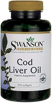 Swanson Cod Liver Oil 1250 Iu A/135 Iu D 250 Sgels : Health & Household