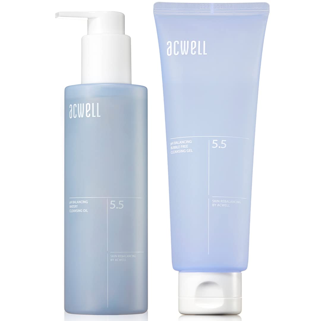 Acwell Ph Balancing Watery Cleansing Oil Facial Cleanser + Facial Cleansing Gel