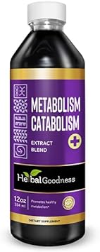 Herbal Goodness Metabolism and Catabolism Liquid Extract - Vitality - 12oz Liquid Extract - 23 Servings