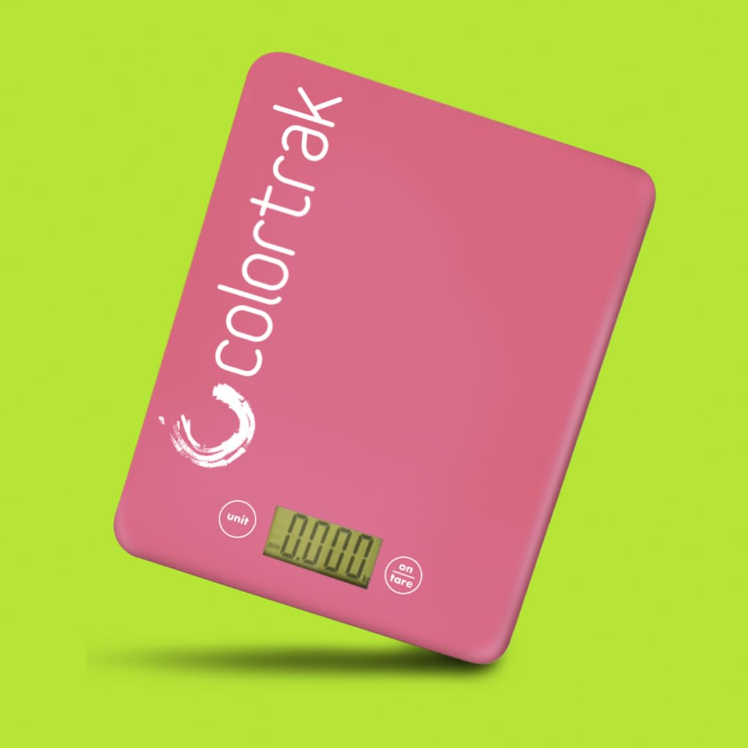 Colortrak Digital Scale, Tempered Glass Scale For Measuring Fits Most Color Trays And Stations, Measures Quantities In Lb, Oz, Ml, G, Kg, Sleek 8" X 6.5" Design : Beauty & Personal Care