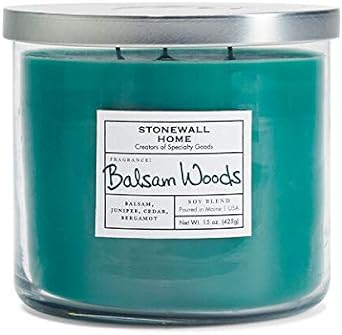Stonewall Home Balsam Woods, Medium Bowl Candle