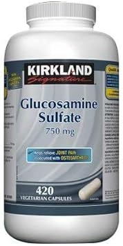 Kirkland Signature Glucosamine Sulfate 750 mg, 420 Vegetarian Capsules (1)