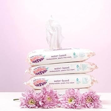 Jackson Reece, Kinder By Nature Water-Based Wipes - 12 Pack (Suitable For Sensitive & Eczema Prone Skin + 99% Water, 100% Biodegradable & Compostable, 100% Recyclable + Vegan)