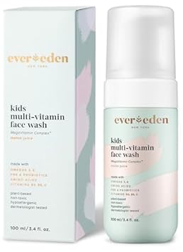 Evereden Kids Face Wash: Melon Juice, 3.4 Fl Oz. | Plant Based And Gentle Skin Care | Clean And Non-Toxic Face Wash | Multi-Vitamin Kids Skin Care