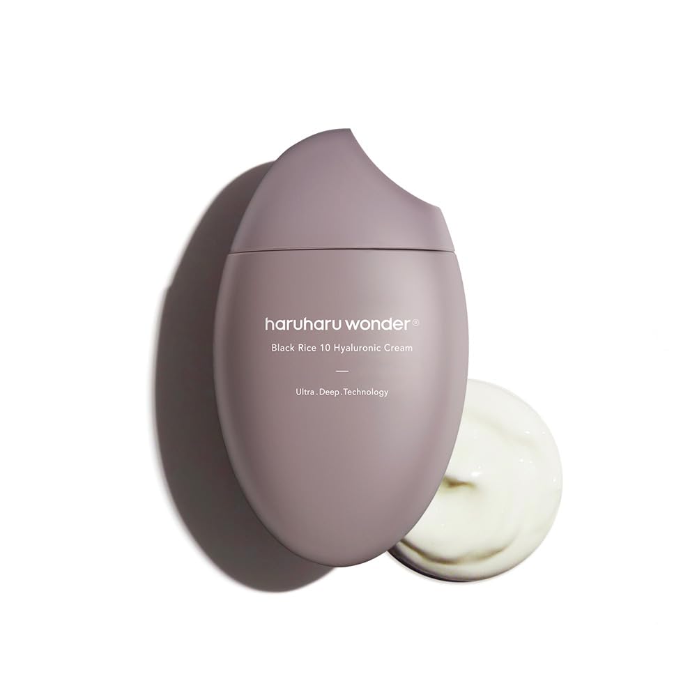 Haruharu Wonder Black Rice 10 Hyaluronic Cream Unscented, 1.6 Fl Oz, Vegan, Cruelty-Free, Korean Skincare